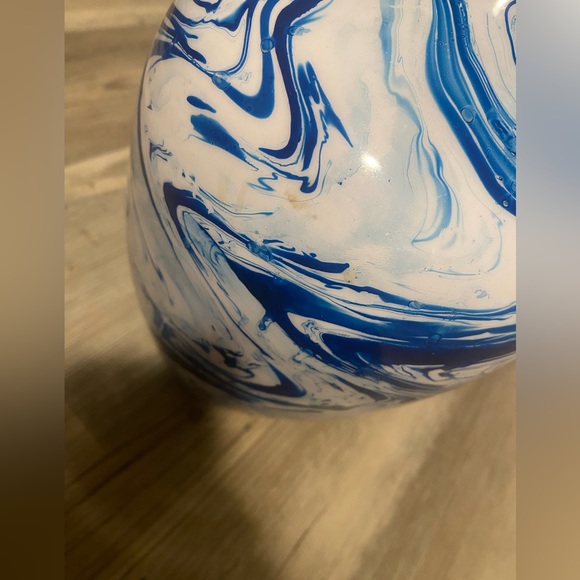 TOZAI Home Blue and White Enamel Vase - Picture 2 of 5